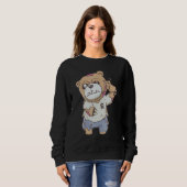 Zombiecore Aesthetic Zombie Bear Pastel Goth Creep Sweatshirt (Vorne ganz)