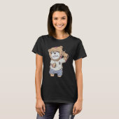 Zombiecore Aesthetic Zombie Bear Pastel Goth Creep T-Shirt (Vorne ganz)