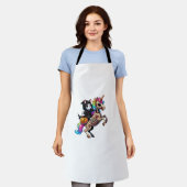 Zombiecorn Cat Halloween Grim Sensenmann Schürze (Getragen)