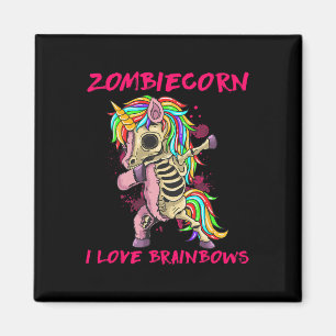 Zombiecorn I Liebe Brainbows Zombie Halloween Unic Magnet