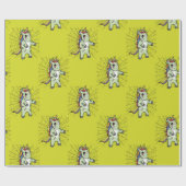 Zombiecorn Zombie Unicorn Halloween-Geschenk Geschenkpapier (Flach)