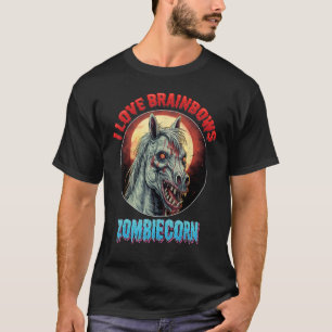 Zombiecorn Zombie Unicorn I Liebe Brainbows Punk H T-Shirt