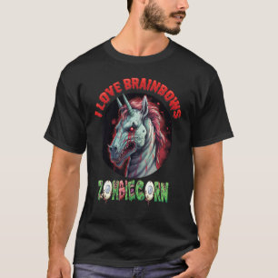 Zombiecorn Zombie Unicorn I Liebe Brainbows Punk H T-Shirt