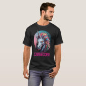 Zombiecorn Zombie Unicorn I Liebe Brainbows Punk H T-Shirt (Vorne ganz)