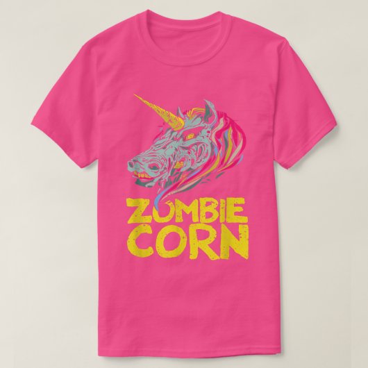 Zombiecorn Zombie Unicorn Liebe Halloween Tier T-Shirt (Design vorne)