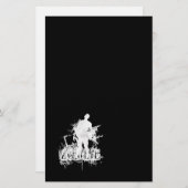 Zombieentwurf in Schwarzweiss Briefpapier (Vorne/Hinten)