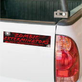 Zombieexterminators-schwarzes Blut u. Autoaufkleber (Auf Lkw)