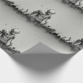 Zombiegepapier Geschenkpapier (Ecke)