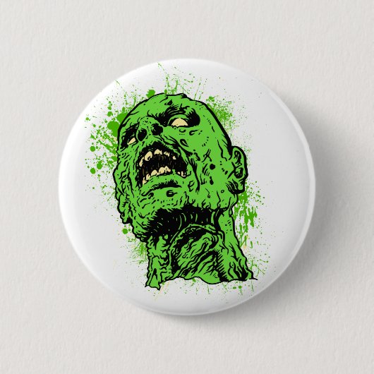Zombiegesicht Button (Vorderseite)