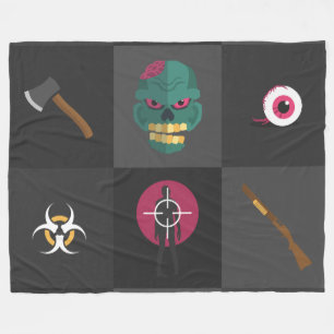 Zombiejäger Fleecedecke