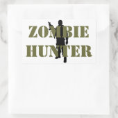 ZOMBIEJÄGER RECHTECKIGER AUFKLEBER (Tasche)