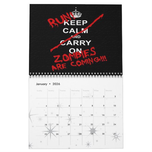 Zombiekalender 2013 kalender (Jan 2026)