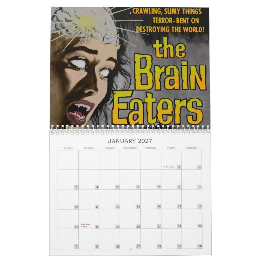Zombiekalender 2013 kalender (Jan 2027)