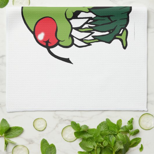 Zombiekuchen-Geschirrtuch Handtuch (Gefaltet)