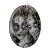 Zombiemädchen Dartscheibe (Vorderseite Links)