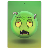 Zombiemoji-Blockhalter Klemmbrett (Rückseite)