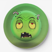 Zombiemoji-Pappteller Pappteller (Vorderseite)