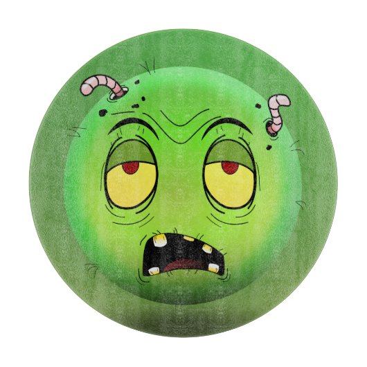 Zombiemoji-Schneidebrett Schneidebrett (Vorderseite)