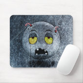 Zombiemoji Vintage Mousepad (Mit Mouse)