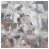 ZOMBIEN! GEHEN TOT! PIMA COTTON FABRIC! STOFF (Nahaufnahme)