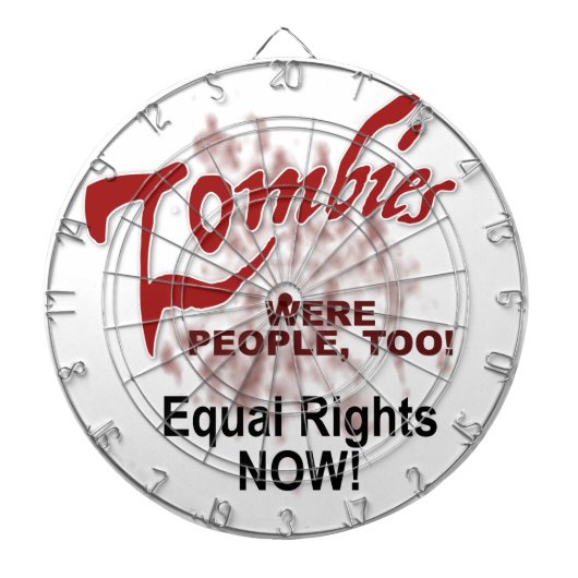 Zombien waren auch Menschen Dartscheibe (vorne)