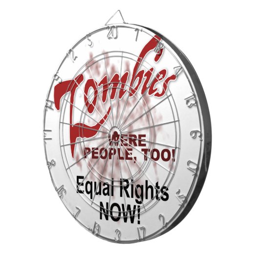 Zombien waren auch Menschen Dartscheibe (Vorderseite rechts)