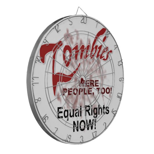 Zombien waren auch Menschen Dartscheibe (Vorderseite Links)