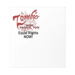 Zombien waren auch Menschen Notizblock