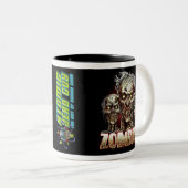 ZOMBIEN! ZWEIFARBIGE TASSE (VorderseiteRechts)