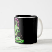 Zombiepinup-Tasse Zweifarbige Tasse (VorderseiteRechts)