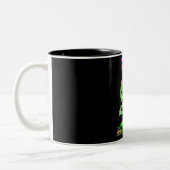 Zombiepinup-Tasse Zweifarbige Tasse (Links)