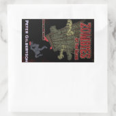 Zombies an den Gates-Aufklebern Rechteckiger Aufkleber (Tasche)