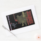 Zombies an den Gates-Aufklebern Rechteckiger Aufkleber (Umschlag)