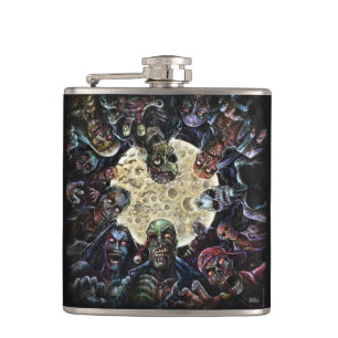 Zombies-Angriff (Zombie-Horde) Flachmann
