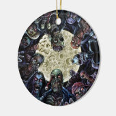Zombies-Angriff (Zombie-Horde) Keramikornament (Links)