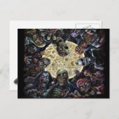 Zombies-Angriff (Zombie-Horde) Postkarte (Vorne/Hinten)
