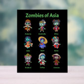Zombies Asiens Acrylschild (Neutral)