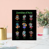 Zombies Asiens Acrylschild (Hochzeit)