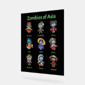 Zombies Asiens Acrylschild (Winkel)