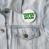 Zombies aßen mein Gehirn Button (Beispiel)
