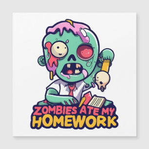 Zombies Ate Meine Hausaufgaben Magnetkarte