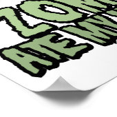Zombies Ate Meine Hausaufgaben Poster (Ecke)