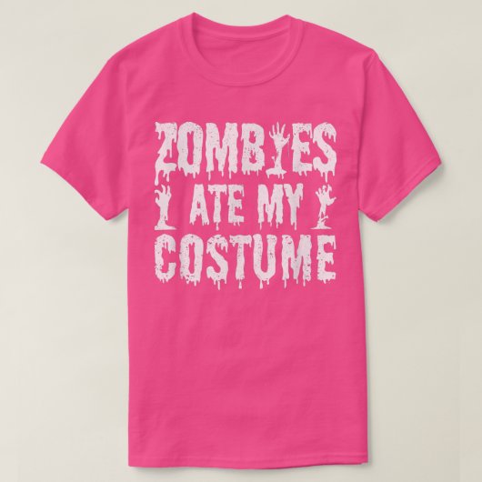 Zombies Ate My Costume Funny Halloween Zombie esse T-Shirt (Design vorne)