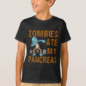 Zombies Ate My Pancreas - Fun Diabetes T-Shirt (Vorderseite)