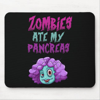 Zombies Ate My Pancreas T1d Type 1 Diabetes Girls  Mousepad