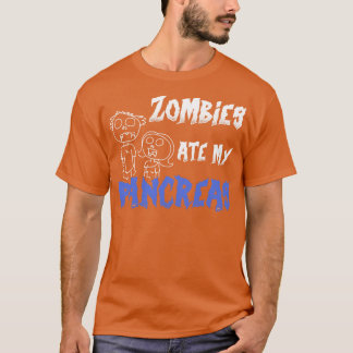 Zombies Ate My Pankreas Funny T1D Krieger Funny Di T-Shirt