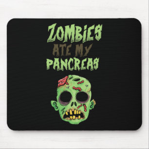 Zombies Ate My Pankreas T1D Typ 1 Diabetes Frauen Mousepad