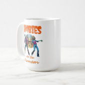Zombies auf der Tanzfläche Kaffeetasse (Vorderseite Links)