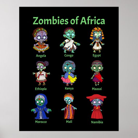Zombies aus Afrika Poster (Vorne)