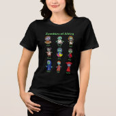 Zombies aus Afrika Tri-Blend Shirt (Vorderseite)
